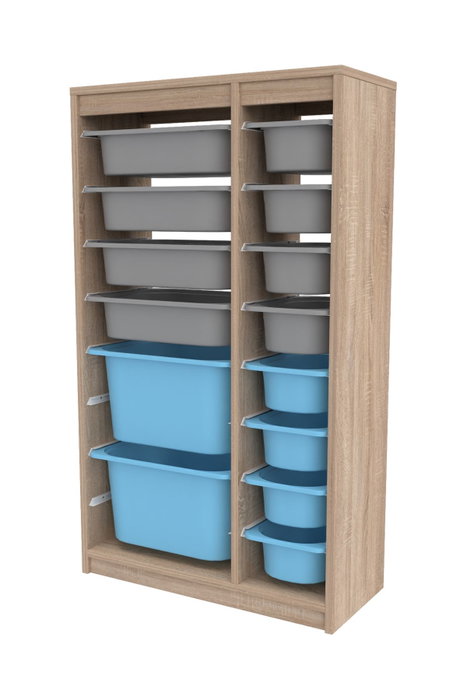Hanah Home Montana Xs 2D4N8U - Gris Sonomo y Azul